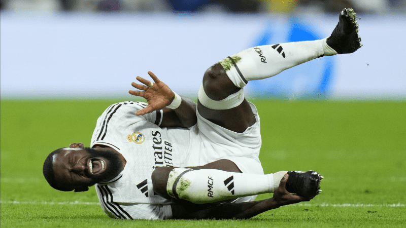لاعب ريال مدريد روديغر يخضع لعملية جراحية في ركبته اليسرى