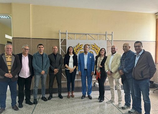شغيلة القناة الوطنية الإخبارية 'ميدي1 تي في' في رحاب الدار الكبيرة للاتحاد المغربي للشغل