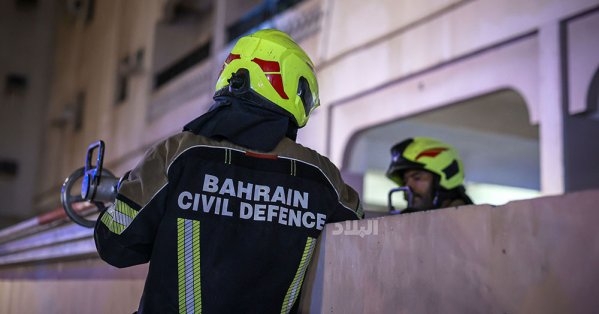 إنقاذ 7 أشخاص إثر حريق اندلع بمبنى سكني في المنامة