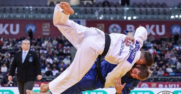 المنتخب الوطني للجودو اسكيربي جيربيكوف يحرز المركز الثالث في بطولة باكو جراند سلام