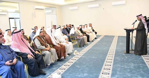 رئيس مجلس الأوقاف الجعفرية يفتتح مسجد الوطية في منطقة سار