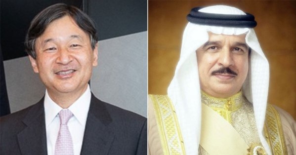 جلالة الملك المعظم يتلقى برقية شكر جوابية من إمبراطور اليابان