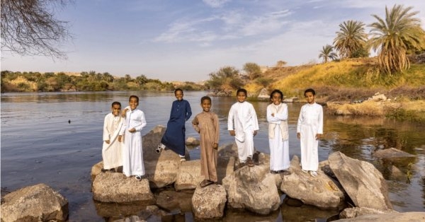 أطفال أسوان في معرض "أولاد النيل"