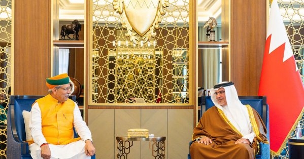 سمو ولي العهد رئيس الوزراء: مملكة البحرين وجمهورية الهند الصديقة تجمعهما علاقاتٌ راسخةٌ ومتينة ممتدة عبر التاريخ قائمة على شراكاتٍ استراتيجيةٍ وتعاون مثمر على كافة الأصعدة