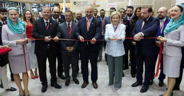 مملكة البحرين تفتتح رسميًا جناحها في منتدى سانت بطرسبرغ الاقتصادي الدولي في روسيا الاتحادية