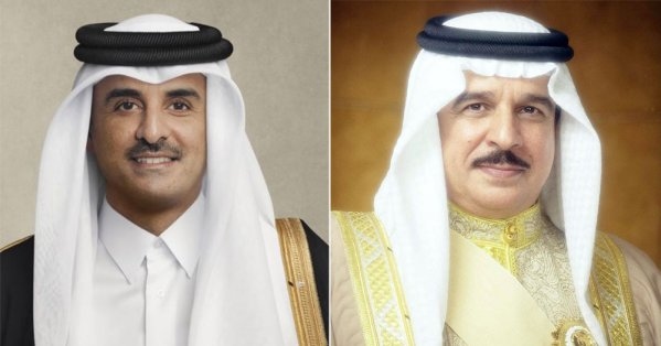 جلالة الملك المعظم يهنئ سمو أمير دولة قطر بذكرى توليه مقاليد الحكم