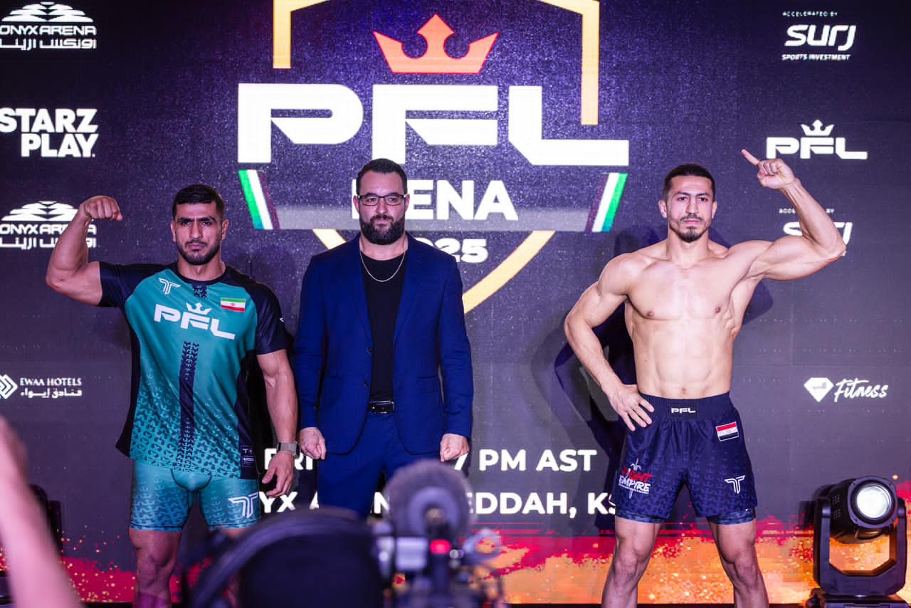 إعلان نتائج الأوزان الرسمية لبطولة 'PFL MENA' التي تقام اليوم في جدة