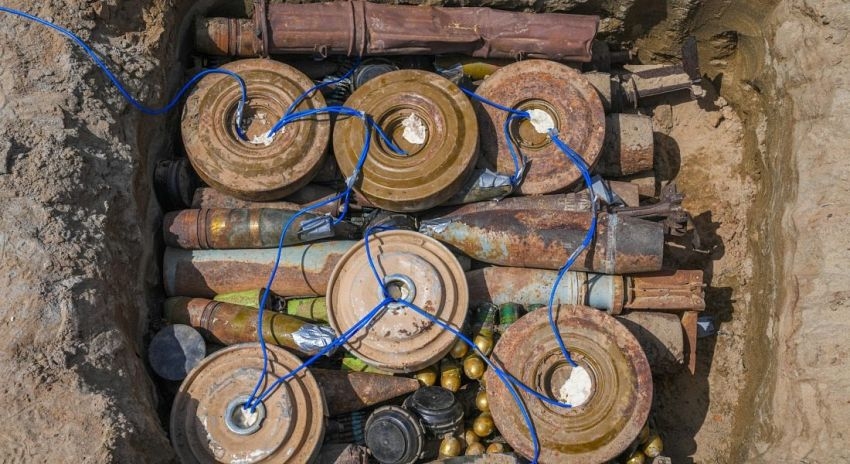 'مسام' يتلف أكثر من 5000 قطعة من الذخائر غير المنفجرة في أبين