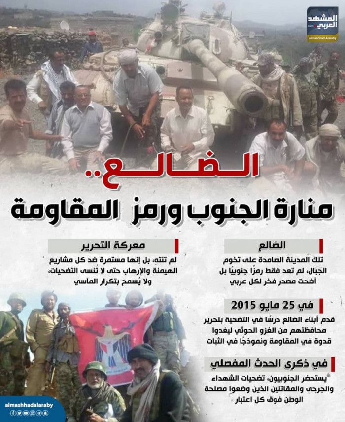 الضالع.. منارة الجنوب ورمز المقاومة (إنفوجراف)