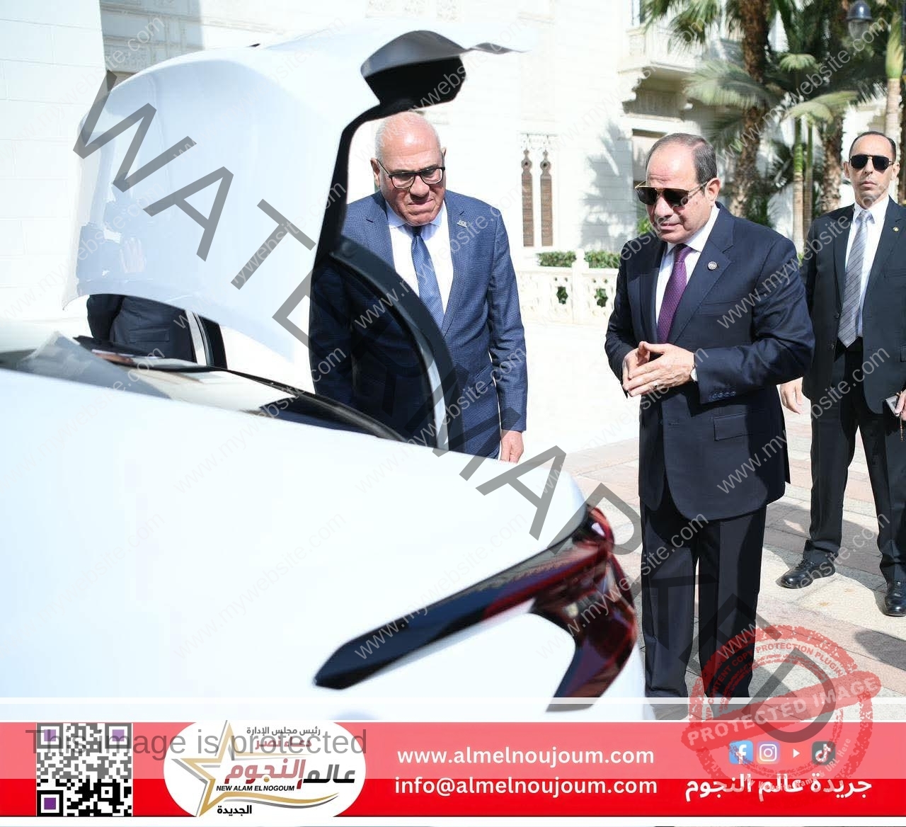 الرئيس السيسي تفقد عدداً من سيارات طراز 'سيتروين C4X' التي تُصنّع محليًا داخل مصانع الهيئة العربية للتصنيع