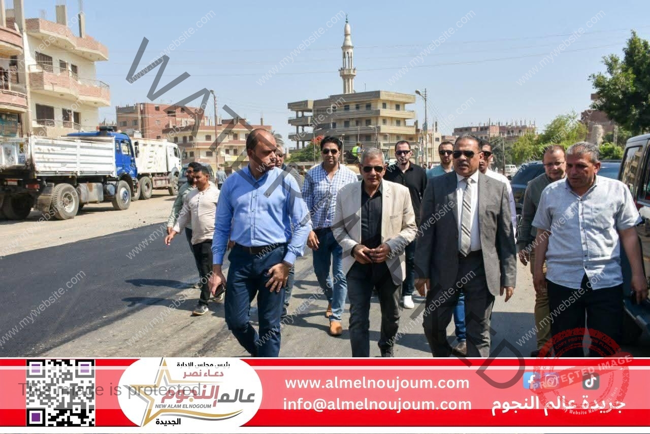 محافظ الشرقية يتفقد استكمال أعمال الرصف والتوسعة والإزدواج الجارية بطريق أبو حاكم / ميت أبو علي/ طحلة
