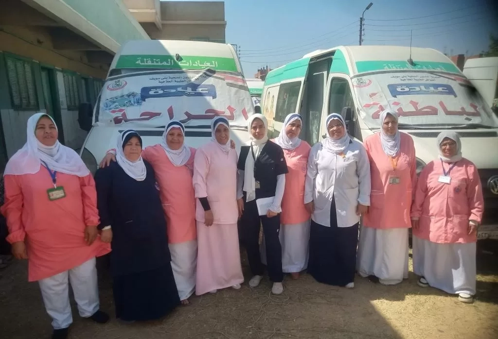 محافظ بنى سويف: فحص وتوفيرالعلاج لــ 1200حالة في قافلة مجانية بالفشن