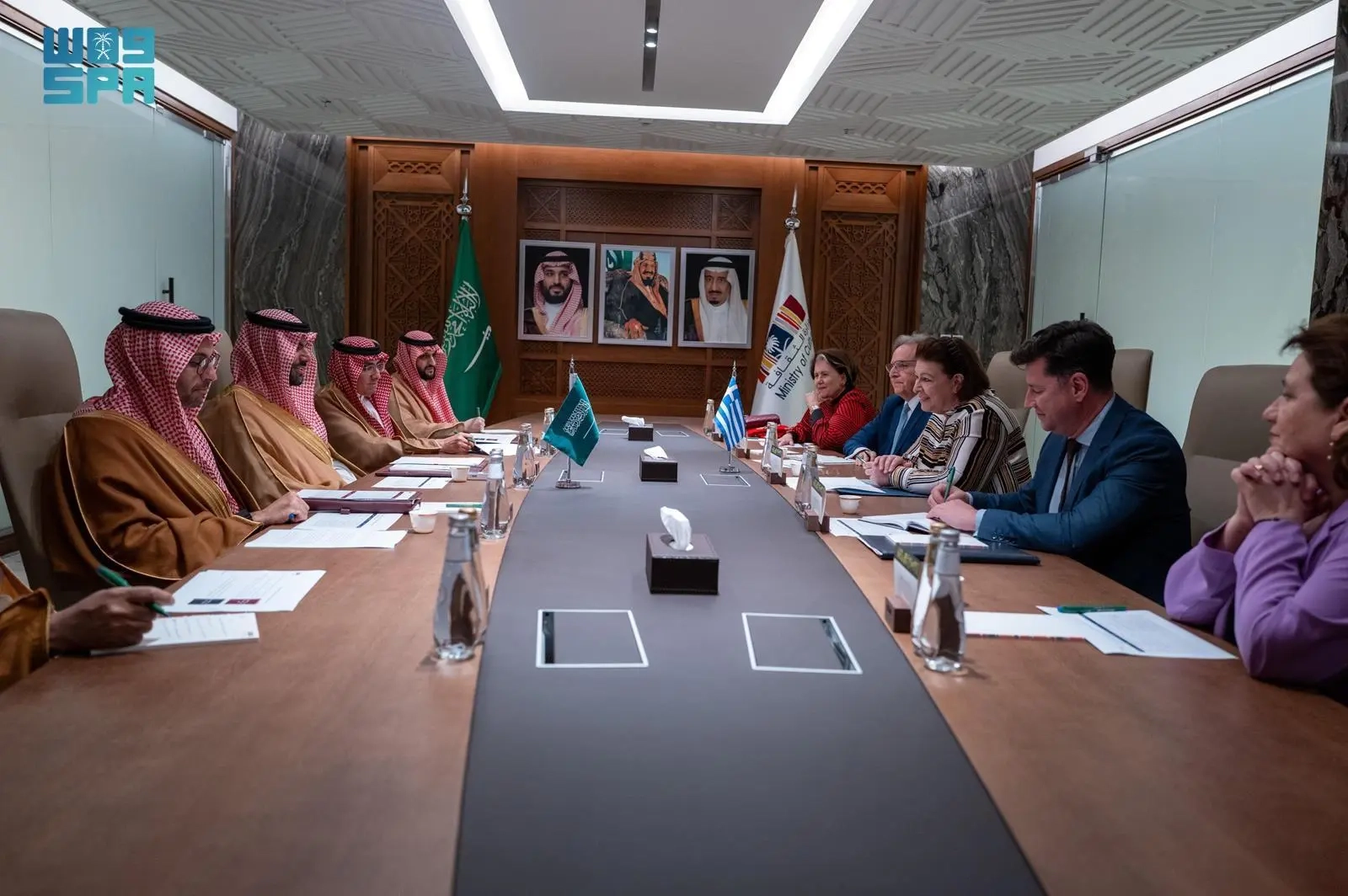 سمو وزير الثقافة ونظيرته الهيلينية يرأسان اجتماعًا للجنة الثقافة بمجلس الشراكة الإستراتيجية السعودي الهيليني