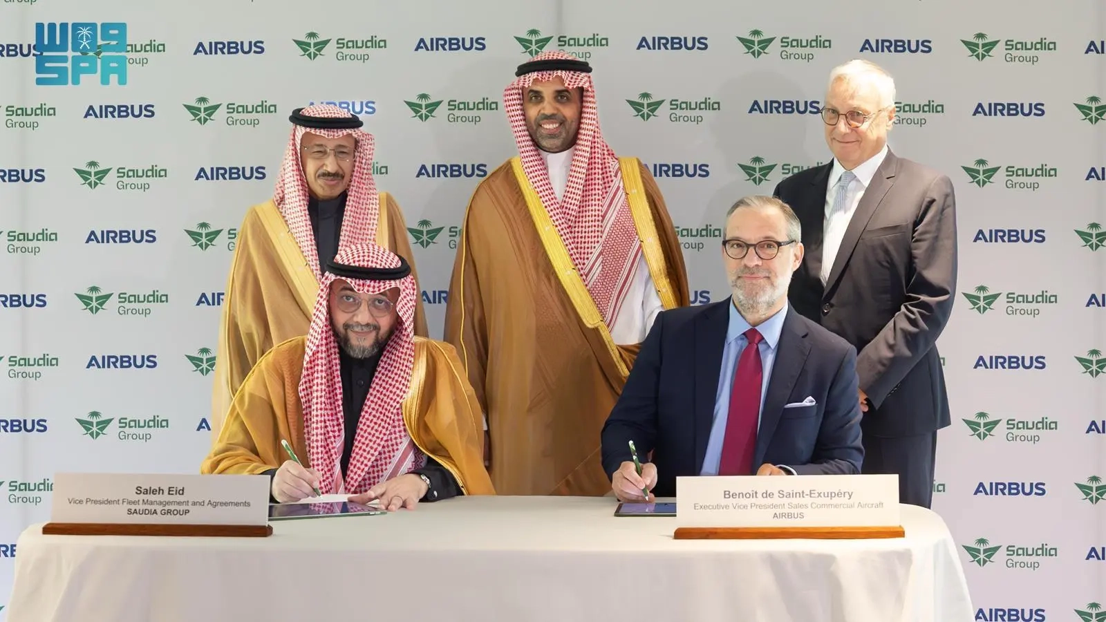 مجموعة السعودية توقّع صفقة طائرات عريضة البدن مع شركة إيرباص بواقع 20 طائرة