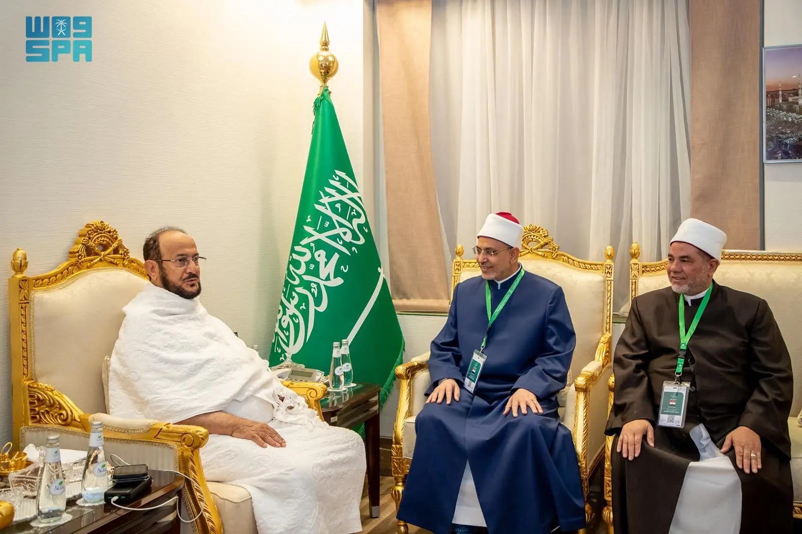 وزير الشؤون الإسلامية يستقبل رئيس جامعة الأزهر وعميد كلية الدراسات الإسلامية