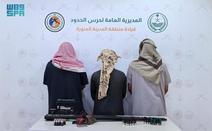 ضبط 3 أشخاص مارسوا الصيد دون ترخيص بالمدينة
