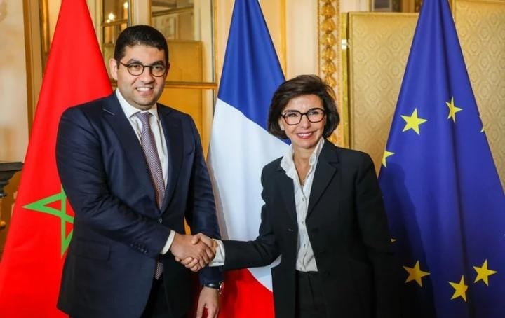 وزيرة الثقافة والتراث الفرنسية في زيارة رسمية للاقاليم الجنوبية بالمملكة المغربية في إطار تعزيز العلاقات الثنائية لافتتاح اول مركز ثقافي فرنسي الأليانس فرانسيز بالصحراء المغربية العيون يومي 17 و18 فبراير