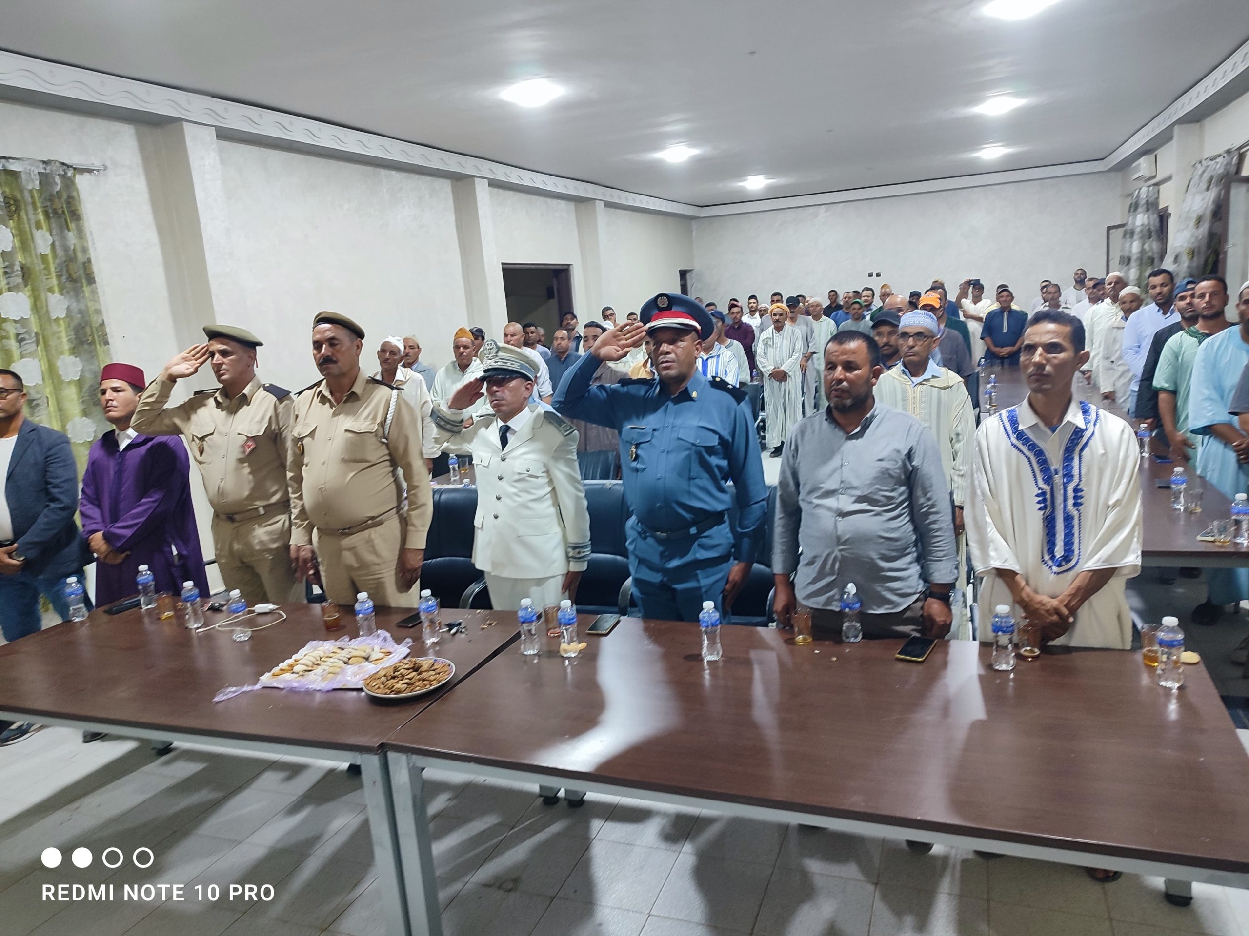 شيشاوة : خليفة قائد قيادة إمتوكة يترأس مراسيم حفل إنصات للخطاب الملكي بمناسبة الذكرى 26 لعيد العرش المجيد