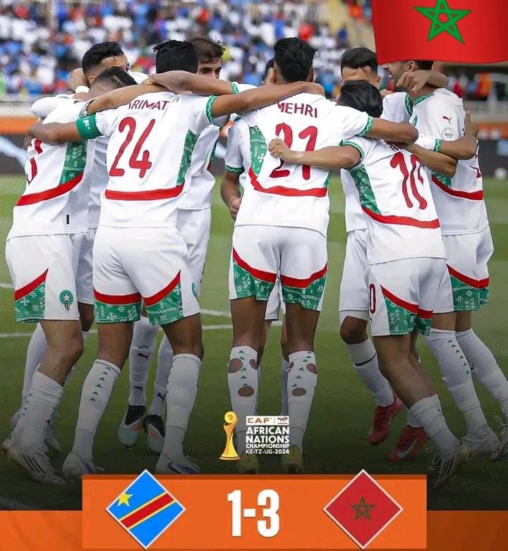 المنتخب المغربي المحلي يتأهل لربع نهائي 'الشان' بعد هزم الكونغو بثلاثة أهداف لهدف واحد