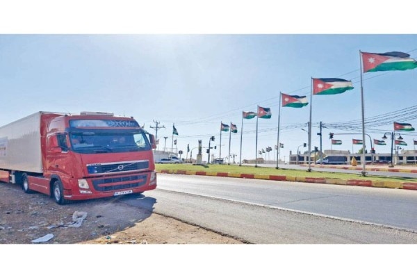 أول رحلة شاحنة من رومانيا إلى الأردن عبر النقل البري