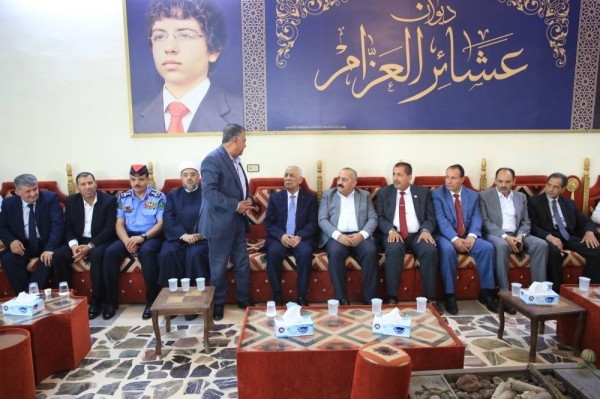 مندوبا عن الملك وولي العهد...العيسوي يعزي الشرايري والعزام والناصر والزبون