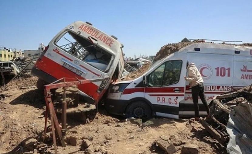 الفيديو الكامل لجريمة الاحتلال بإعدام فرق الإسعاف والدفاع المدني في رفح