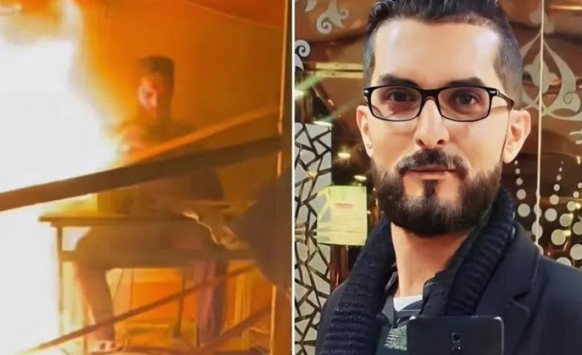 أحرقه القصف الإسرائيلي حيّا.. استشهاد الصحفي أحمد منصور بغزة (فيديو)