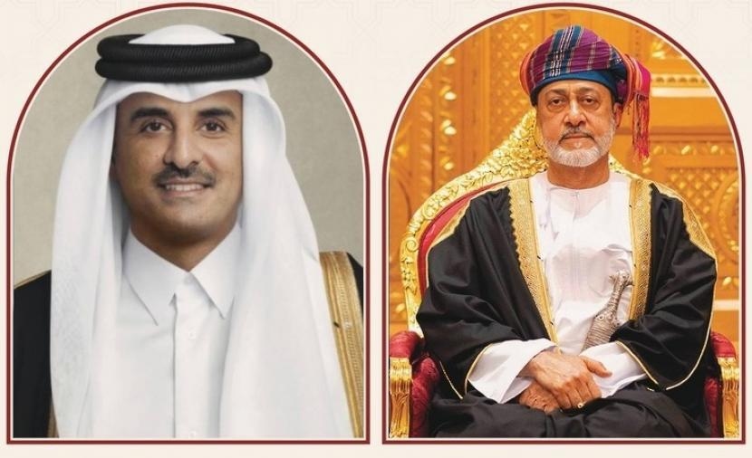 جلالة السلطان يتلقّى برقيتي شكر من أمير قطر ورئيس جيبوتي
