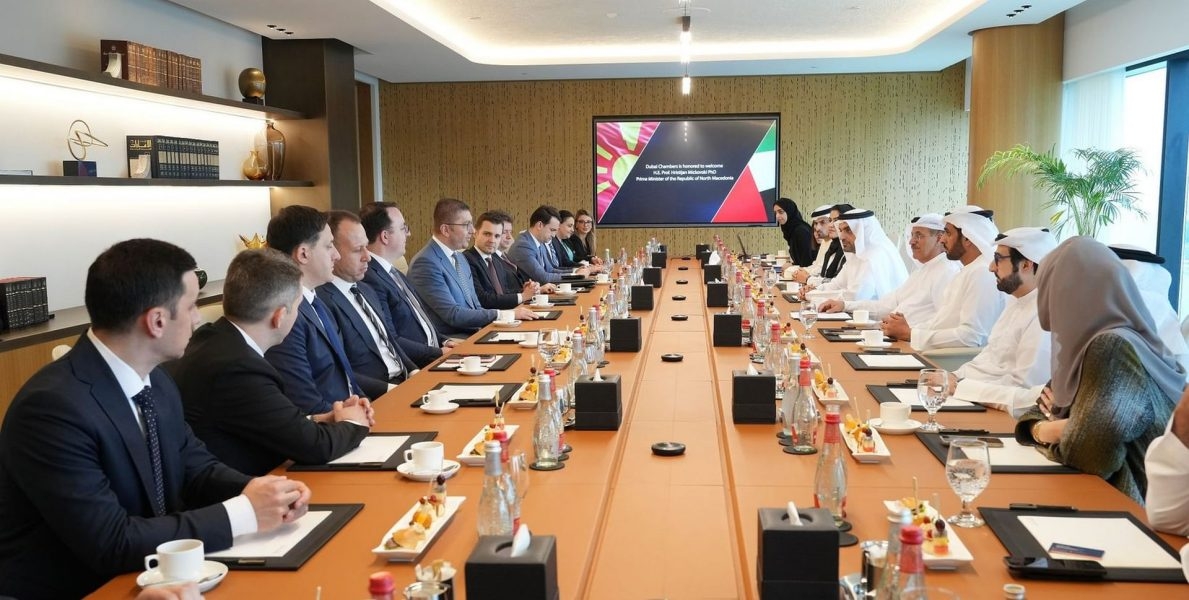 'غرف دبي' تبحث سبل تعزيز العلاقات الاقتصادية مع مقدونيا الشمالية