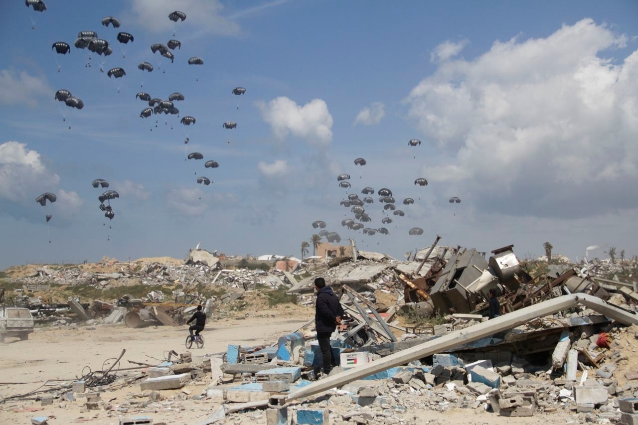 Gaza airdrops a 'distraction' from Israel's aid blockade, charity boss says