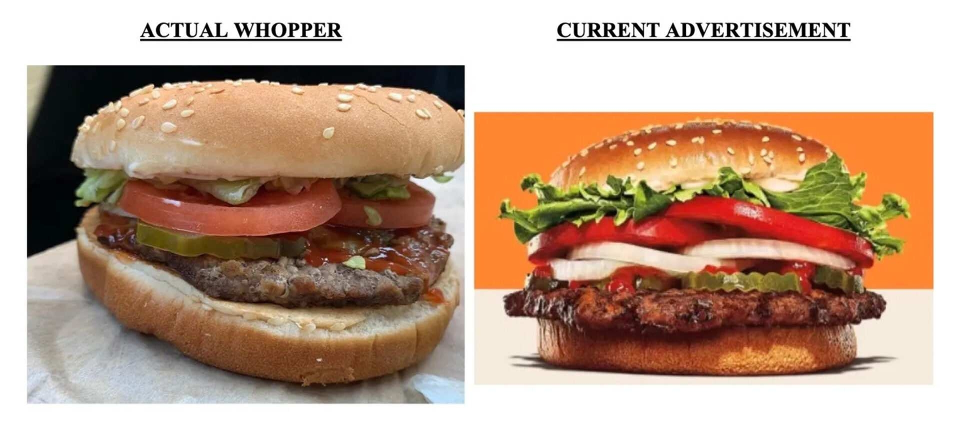 Suit claiming Burger King showed misleading photos of burgers can go forward, judge rules