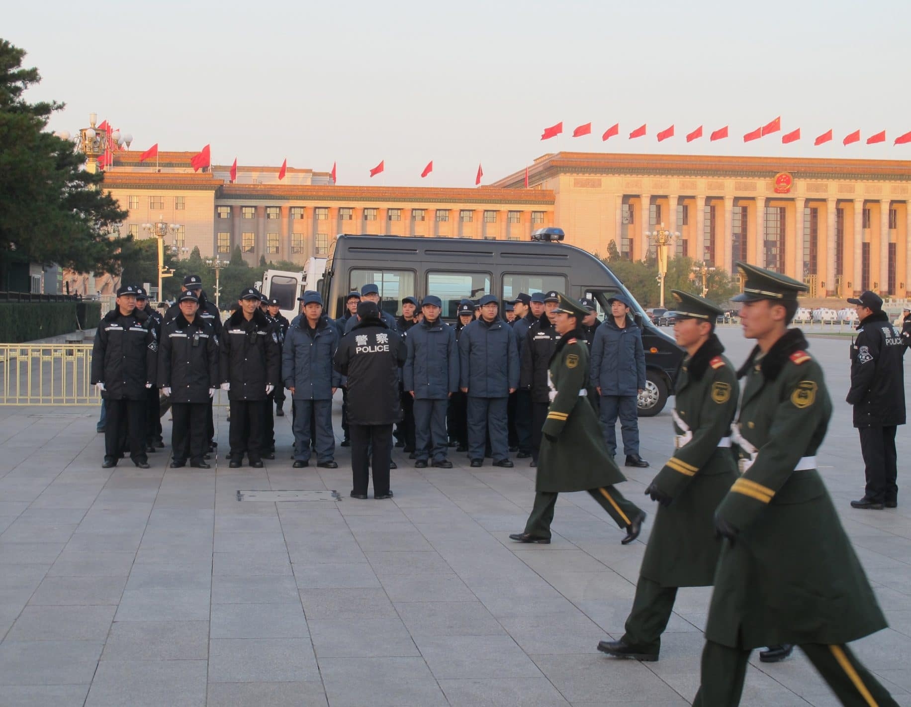 Man jumps barricade at Tiananmen Square flag-raising ceremony
