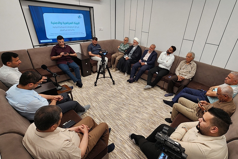 مركز الفرات ناقش.. تأثير البيئة السياسية والأمنية للمفاوضات الأمريكية الإيرانية على العراق
