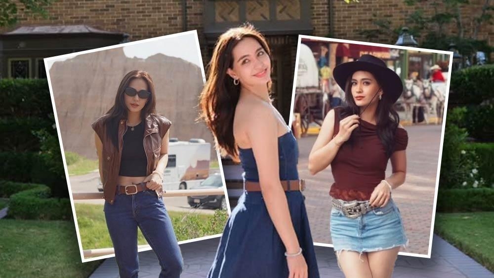 Angela Alarcon's stylish moments while taping in the US
