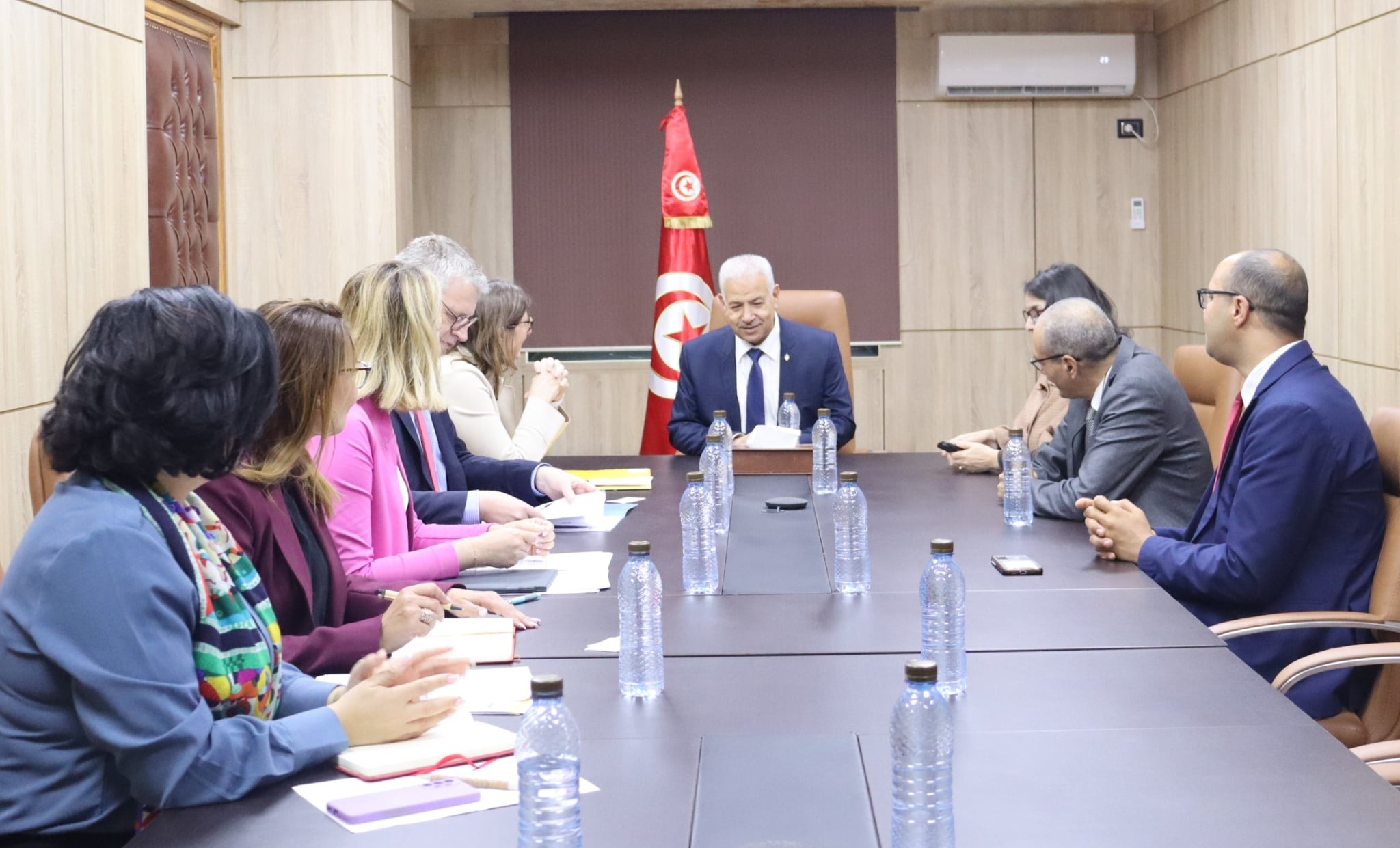 وزير التجارة يستقبل وفدا عن مركز التجارة الدولية بجنيف ووكالة التعاون الألماني