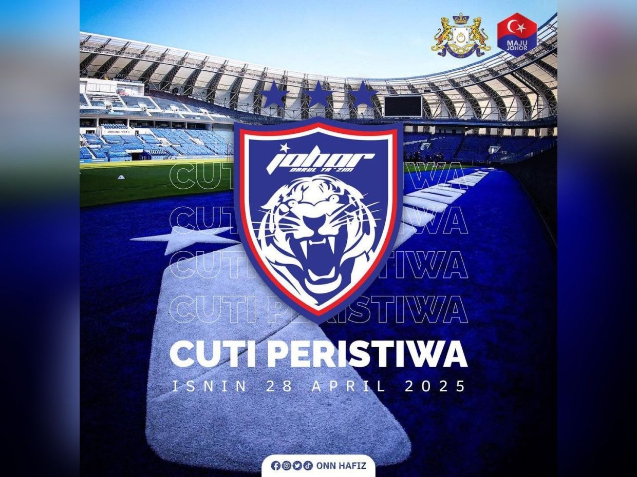 Johor declares April 28 as holiday to celebrate JDT's achievement