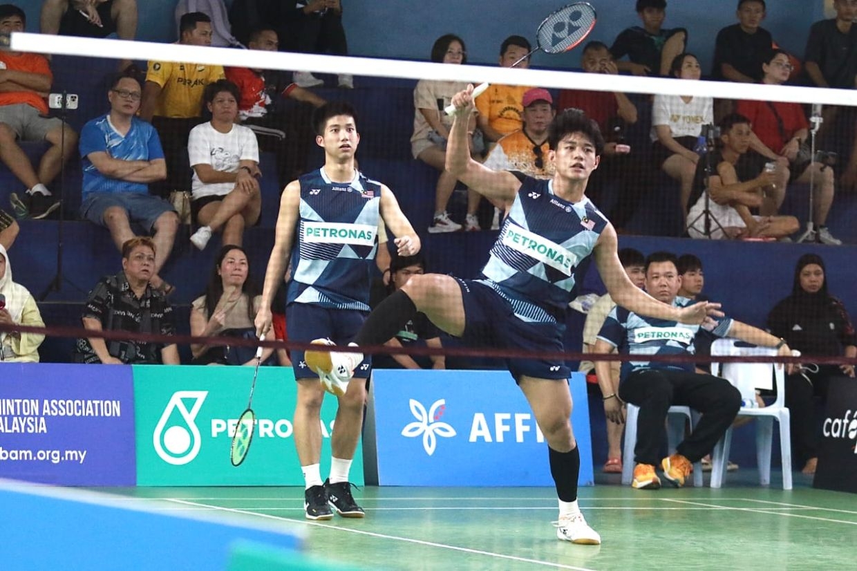Shuttlers Damien and Datu hope to hit it off in their first partnership