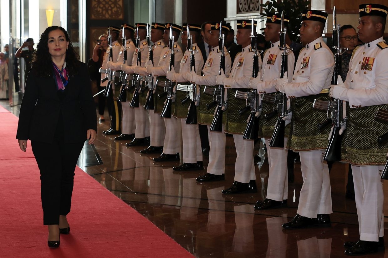 Kosovo President Vjosa Osmani Sadriu arrives in Malaysia for official visit