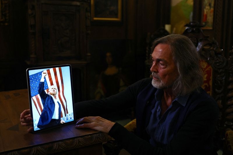 Artist behind Trump portrait gifted by Putin says he hopes it brings peace
