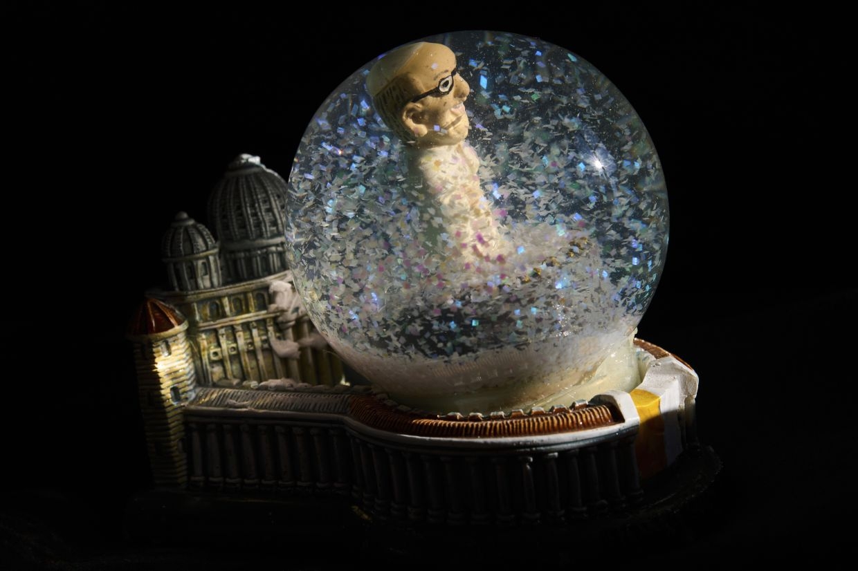 Holy tchotchkes: Rome is awash with papal souvenirs