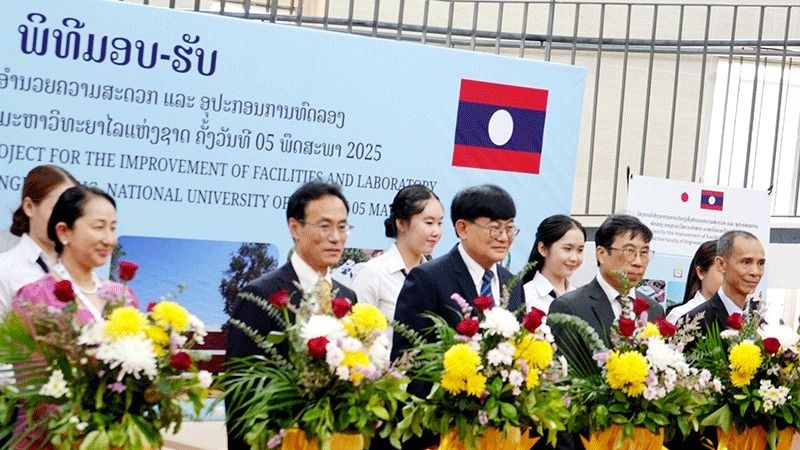 Jica hands over modern engineering facilities to Lao university