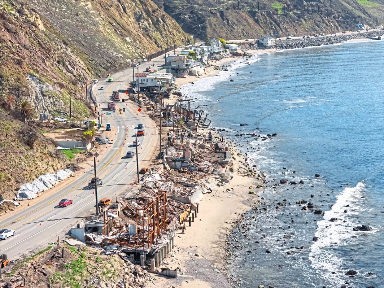 Burned but unbowed in Malibu