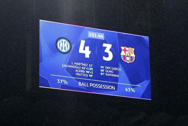 Soccer-Barcelona's defensive frailty costs them European dream