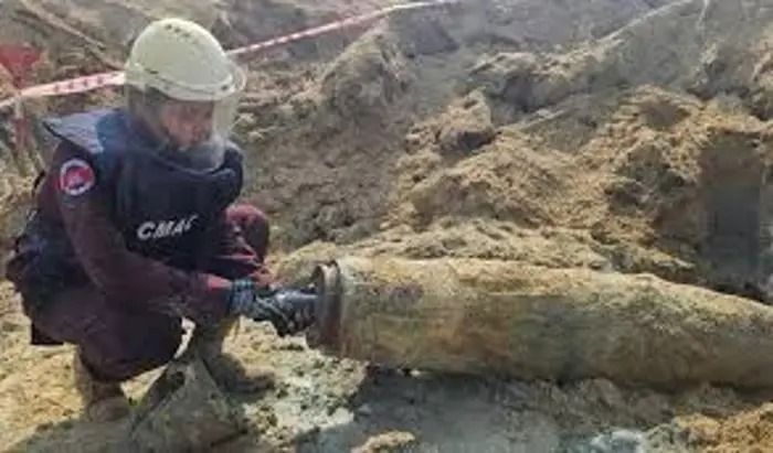 Cambodia discovers, safely removes another war-left US aerial bomb MK-82: official