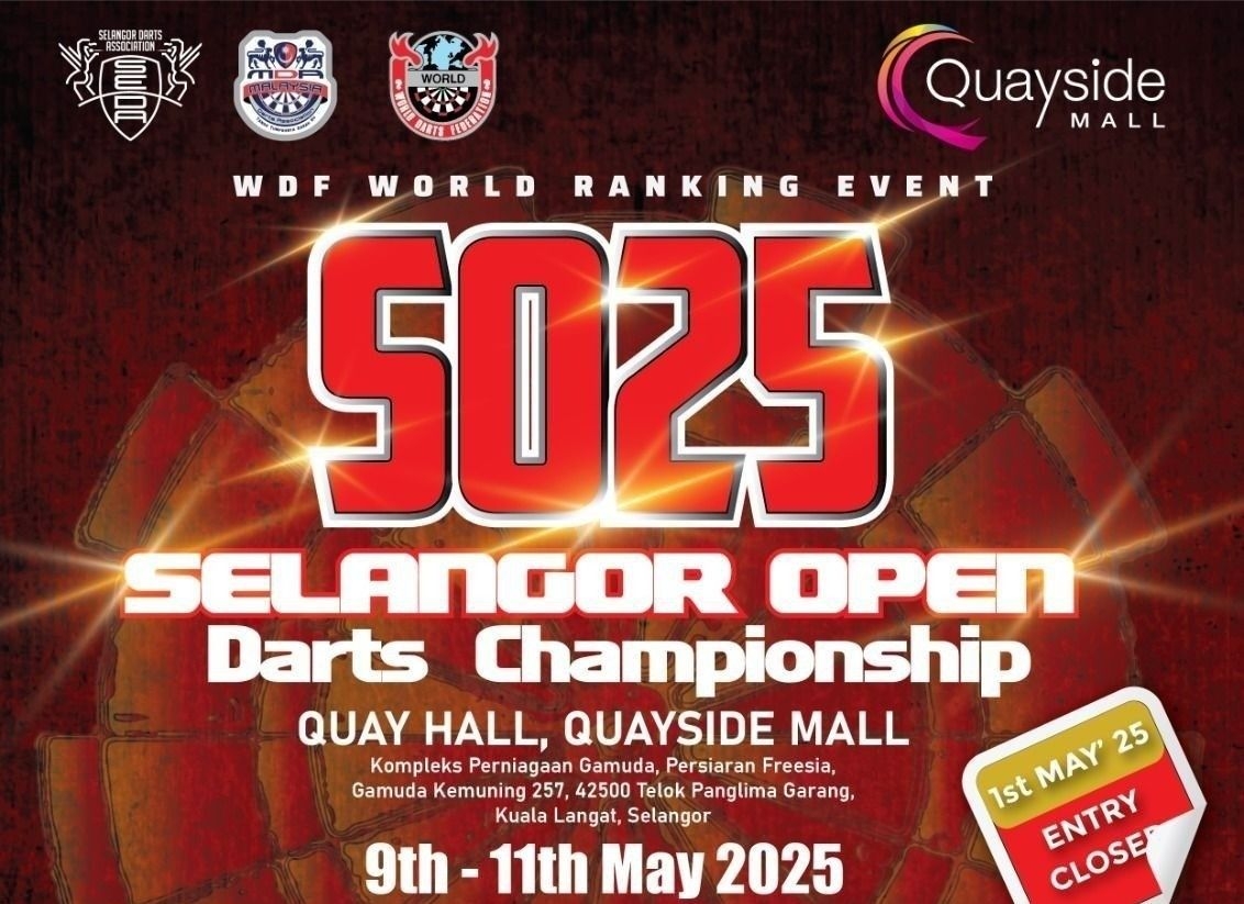 'All set for the bulls-eye' Star darters from South-East Asia and region all set for intense battles at Selangor Darts Championships from Friday (May 9)