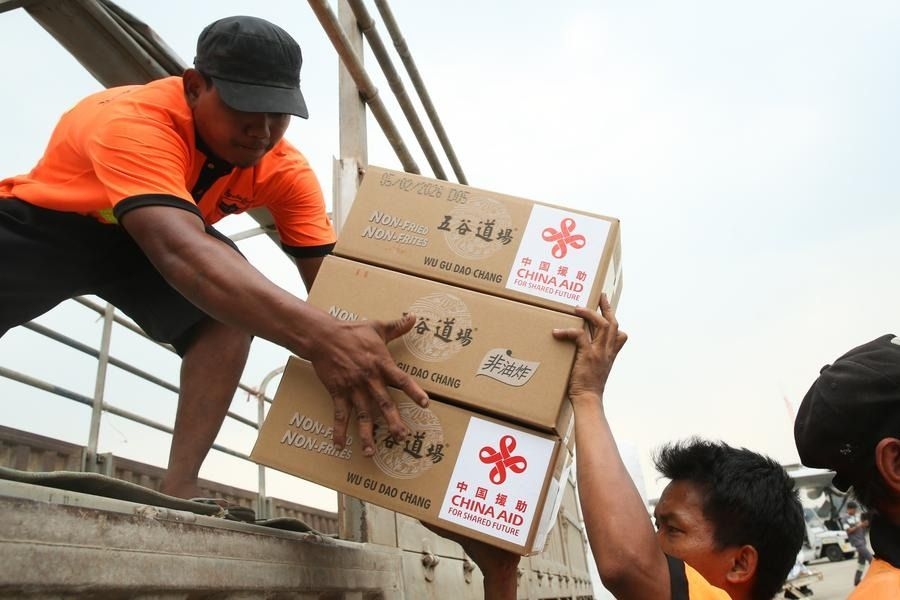 China's 12th batch of aid supplies handed over to quake-hit Myanmar