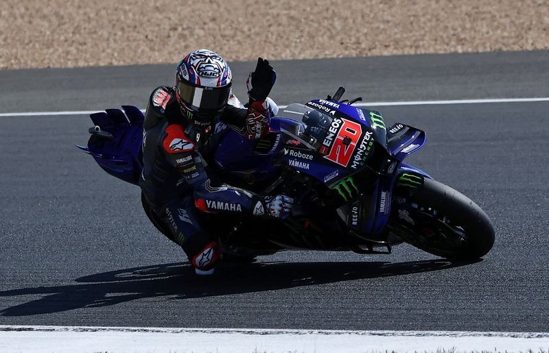 Motorcycling-Quartararo breaks lap record on home soil to take French GP pole