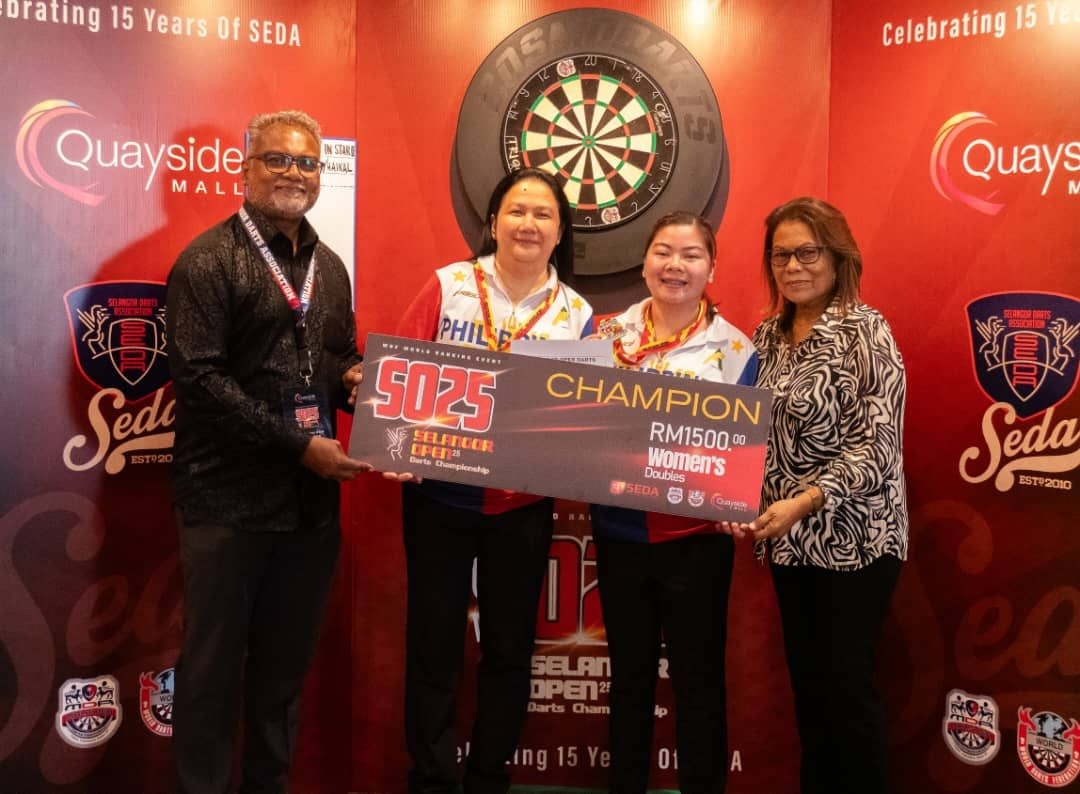 'I'm feeling at home', Filipino Janice continues to soar in Malaysian tournaments with the doubles title at the Selangor Darts C'ships
