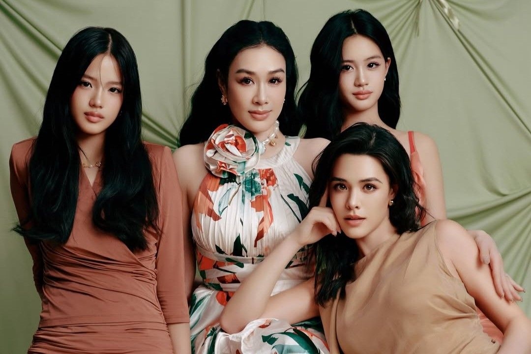 Actress Christy Chung wows netizens in rare photoshoot with all 3 daughters