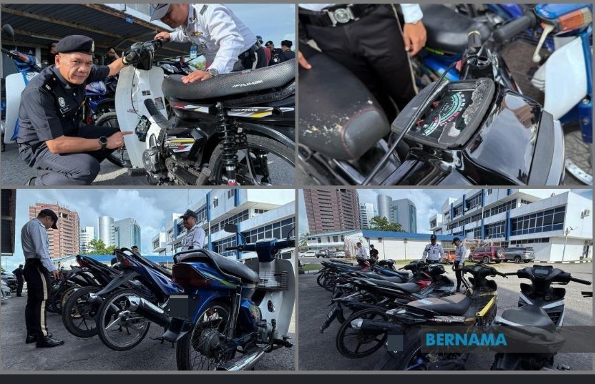 Labuan cops crack down on illegal racing, seize 21 motorcycles
